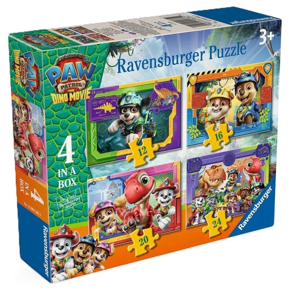 Puzzle Dino Movie Patrulla Canina Paw Patrol 12-16-20-24pzs - Imagen 2