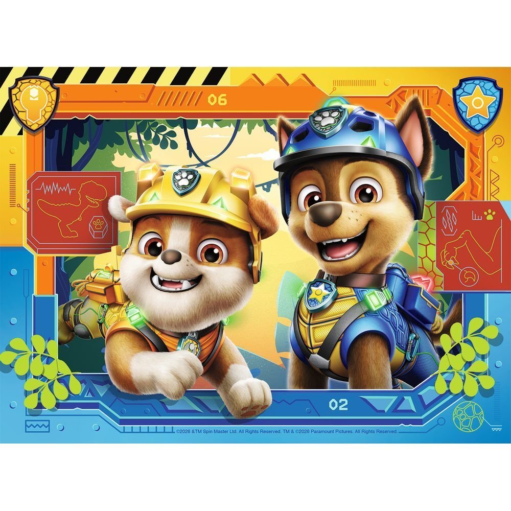 Puzzle Dino Movie Patrulla Canina Paw Patrol 12-16-20-24pzs - Imagen 3