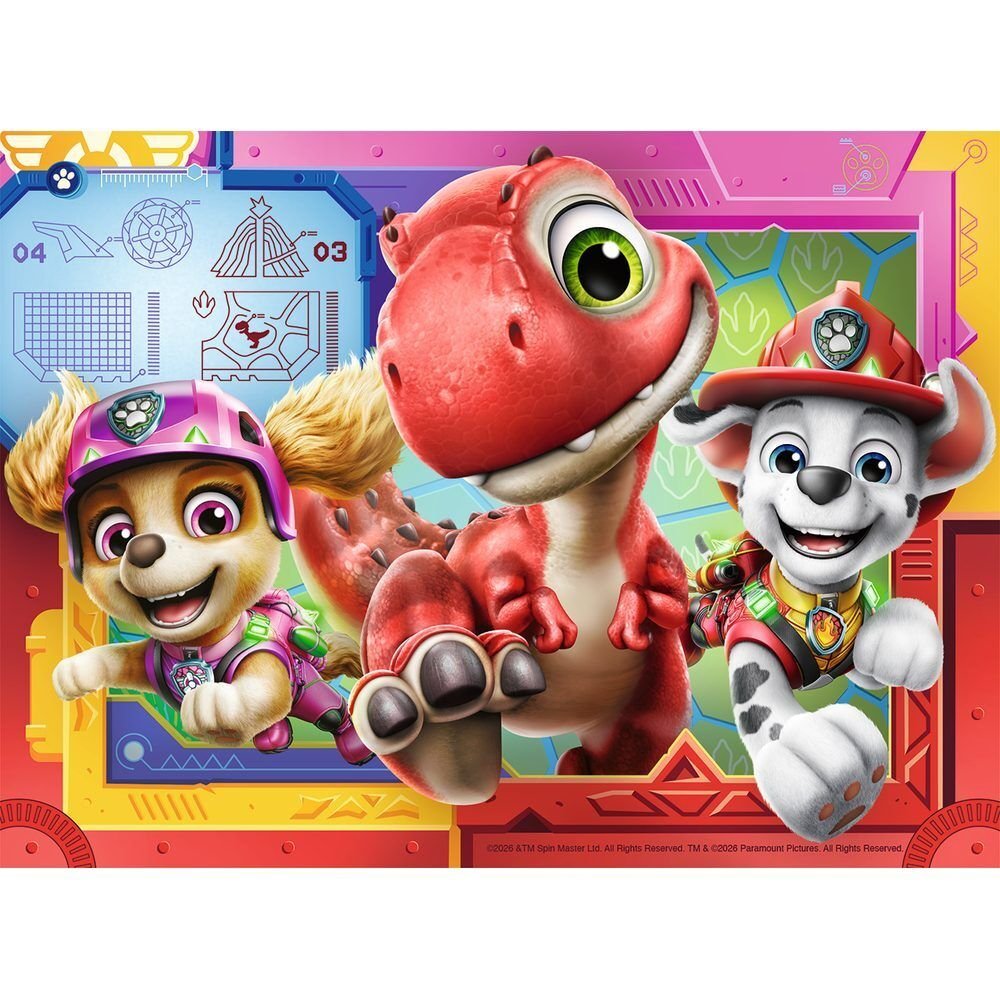 Puzzle Dino Movie Patrulla Canina Paw Patrol 12-16-20-24pzs - Imagen 6
